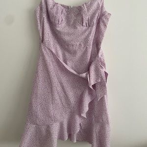 Floral princess polly wrap dress